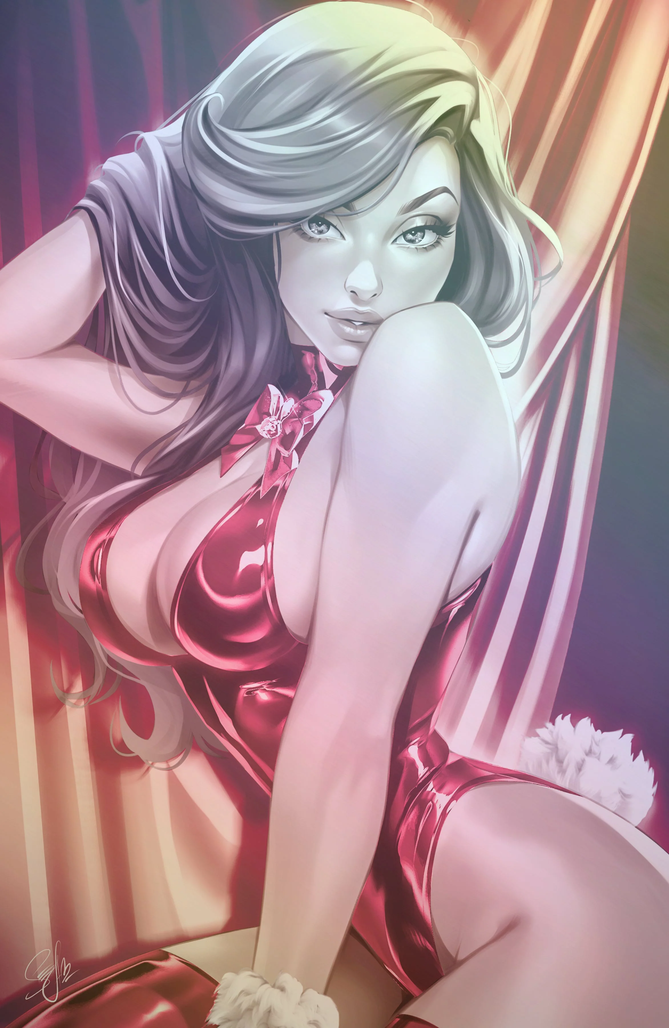 WAIFU CHRONICLES #1 - MAIN ATTRACTION COSPLAY - HOLOFOIL/MAGMA FOIL/LEATHER - by Katya Sinyukhina - Image 5