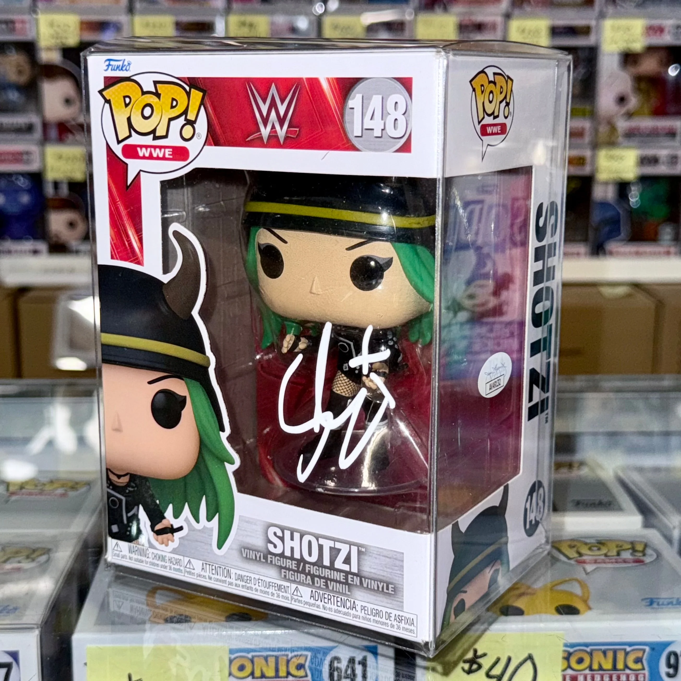 WWE Shotzi (Damage CTRL) Signed Funko Pop! #148 With JSA COA - Image 7